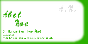 abel noe business card